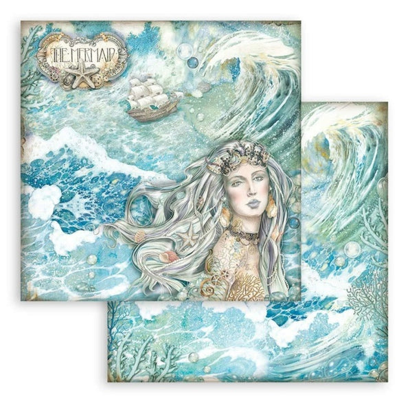 Stamperia Songs of the Sea 12x12 Mermaid