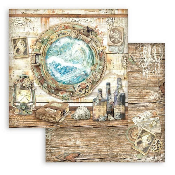 Stamperia Songs of the Sea 12x12 Portholes