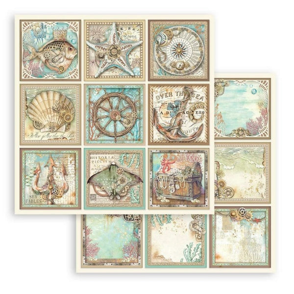 Stamperia Songs of the Sea 12x12 Tags