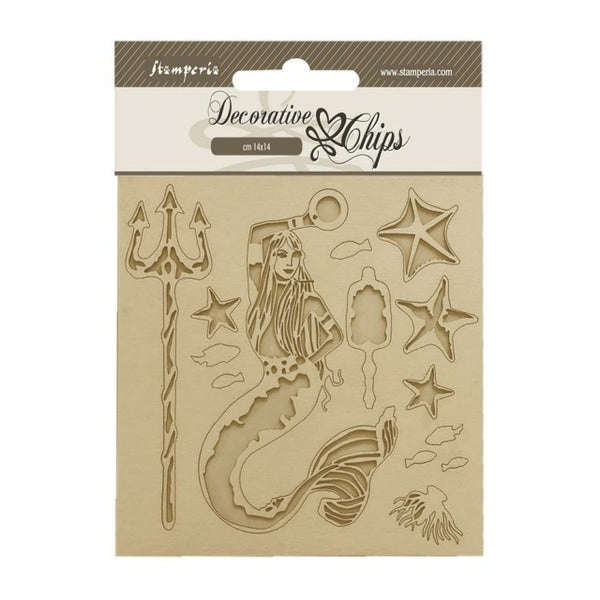 Stamperia Songs of the Sea Chipboard Mermaid