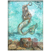 Stamperia Songs of the Sea Papier de Riz A4 Mermaid