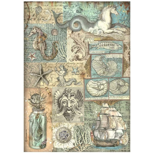 Stamperia Songs of the Sea Papier de Riz A4 Texture
